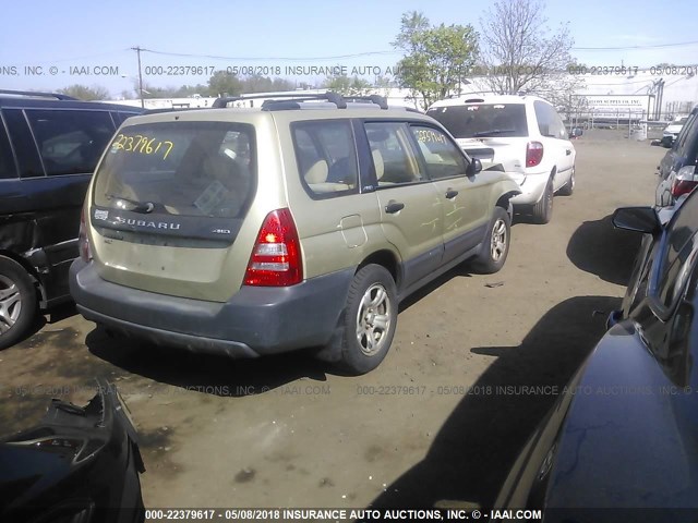 JF1SG63603H701088 - 2003 SUBARU FORESTER 2.5X Champagne photo 4