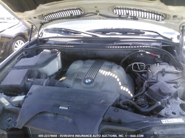 5UXFB53596LV24746 - 2006 BMW X5 4.4I SILVER photo 10