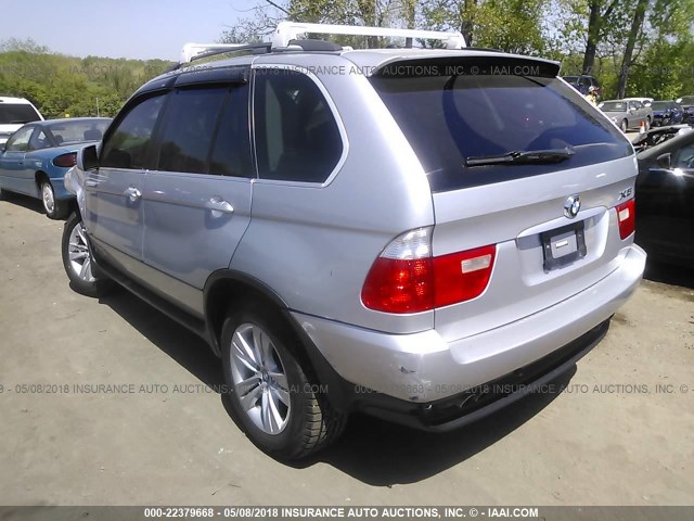 5UXFB53596LV24746 - 2006 BMW X5 4.4I SILVER photo 3