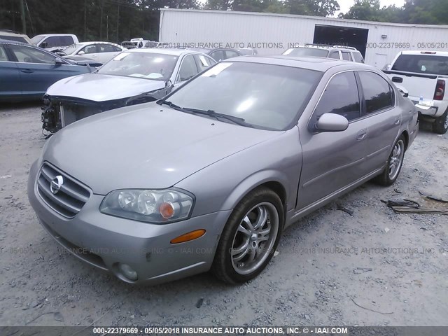 JN1DA31D43T519351 - 2003 NISSAN MAXIMA GLE/GXE/SE SILVER photo 2