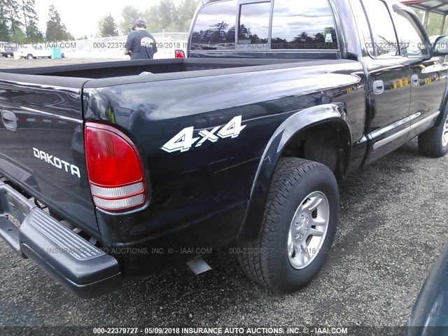 1D7HG38N73S174873 - 2003 DODGE DAKOTA QUAD SPORT BLACK photo 4