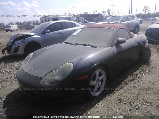 WP0CA29873U622817 - 2003 PORSCHE BOXSTER Dark Blue photo 2