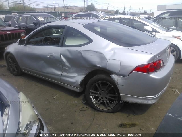 JH4DC54835S002955 - 2005 ACURA RSX SILVER photo 3