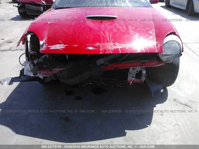 1FAHP60A73Y105334 - 2003 FORD THUNDERBIRD  RED photo 6