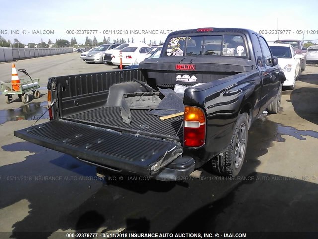 4TAVL52N3WZ034856 - 1998 TOYOTA TACOMA XTRACAB BLACK photo 4