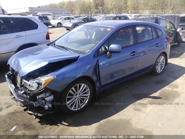 JF1GPAD60E8284386 - 2014 SUBARU IMPREZA PREMIUM BLUE photo 2