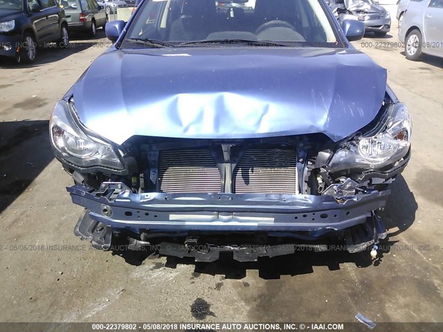 JF1GPAD60E8284386 - 2014 SUBARU IMPREZA PREMIUM BLUE photo 6