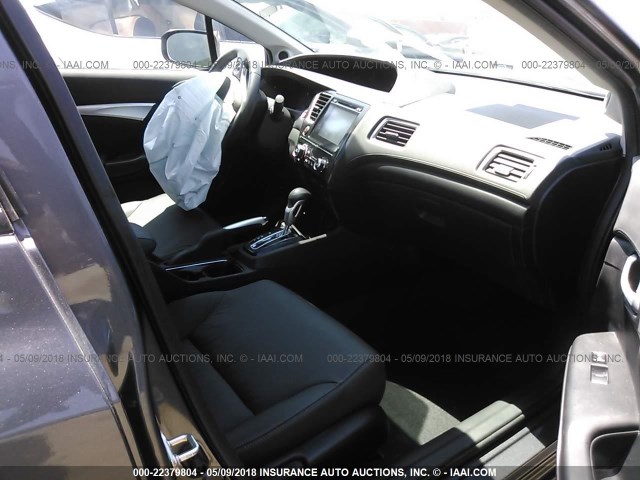 19XFB2F97FE275144 - 2015 HONDA CIVIC EXL 灰色 照片 5