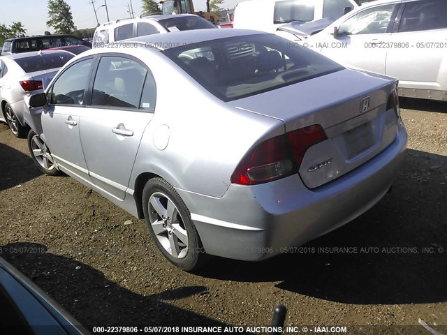 2HGFA16928H505646 - 2008 HONDA CIVIC EXL Gümüş foto 3