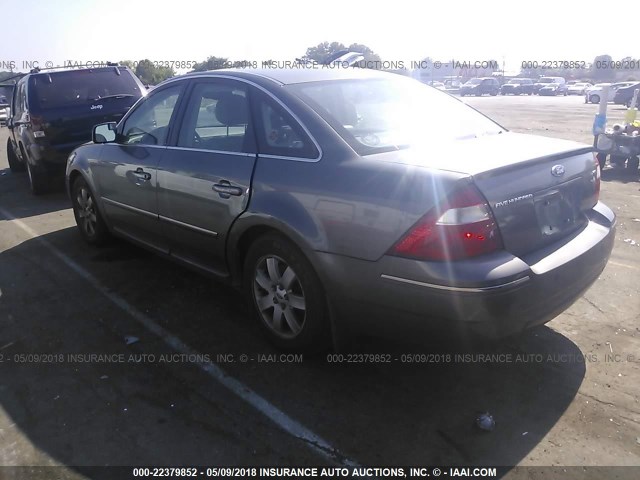 1FAHP24185G140850 - 2005 FORD FIVE HUNDRED SEL GRAY photo 3