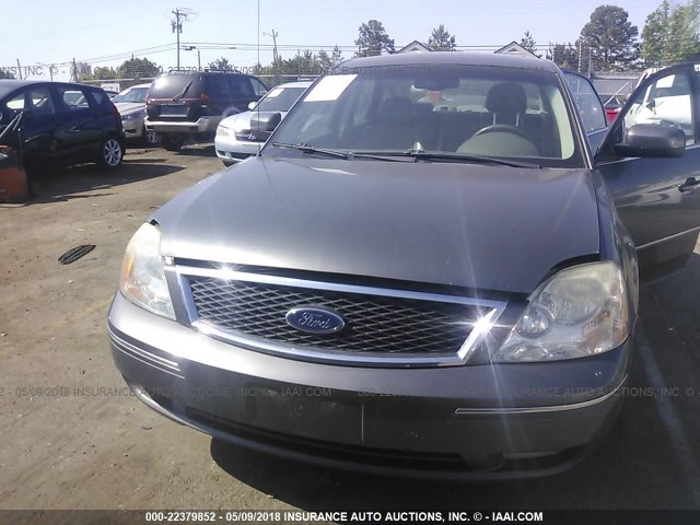 1FAHP24185G140850 - 2005 FORD FIVE HUNDRED SEL GRAY photo 6