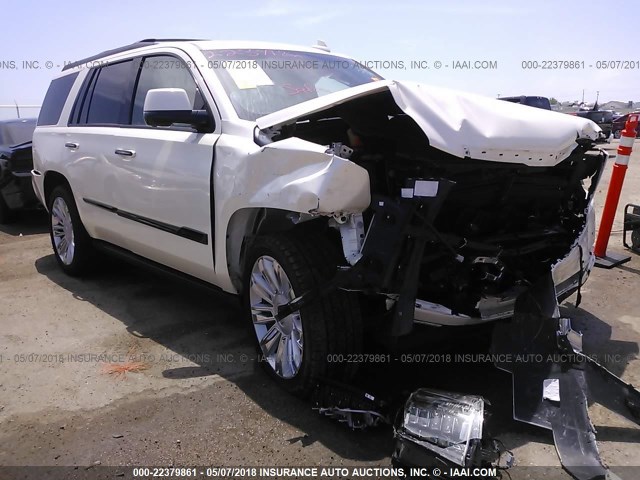 1GYS4PKJ0FR630949 - 2015 CADILLAC ESCALADE PLATINUM WHITE photo 1