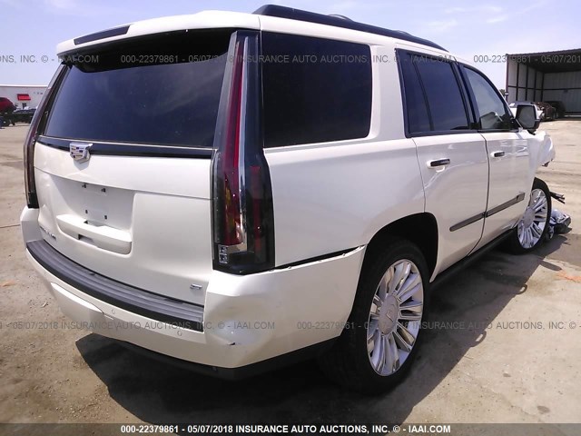 1GYS4PKJ0FR630949 - 2015 CADILLAC ESCALADE PLATINUM WHITE photo 4