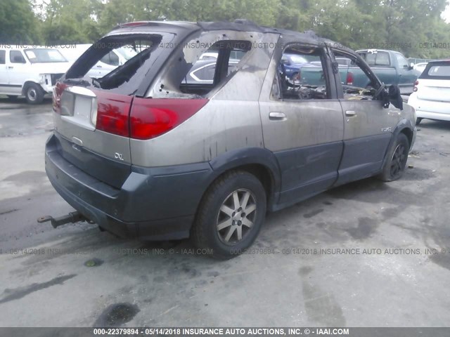 3G5DB03E22S510159 - 2002 BUICK RENDEZVOUS CX/CXL SILVER photo 4