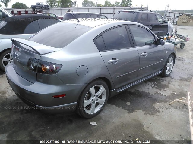 JM1BK323461446103 - 2006 MAZDA 3 S GRAY photo 4