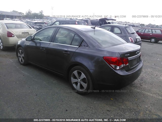 1G1PG5S90B7126249 - 2011 CHEVROLET CRUZE LT GRAY photo 3