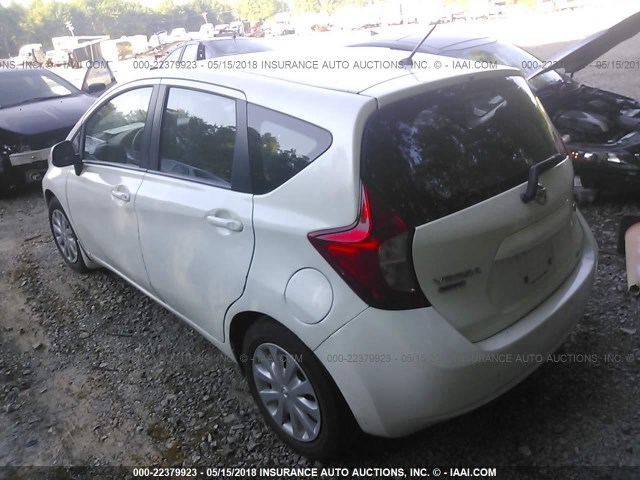 3N1CE2CP4EL375485 - 2014 NISSAN VERSA NOTE S/S PLUS/SV/SL WHITE photo 3
