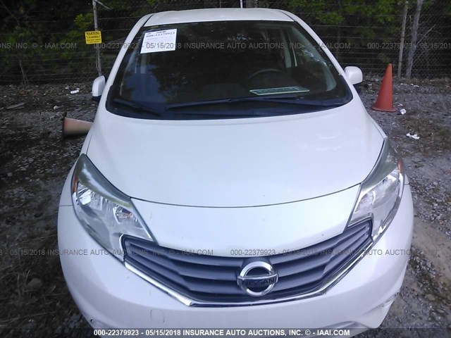 3N1CE2CP4EL375485 - 2014 NISSAN VERSA NOTE S/S PLUS/SV/SL WHITE photo 6