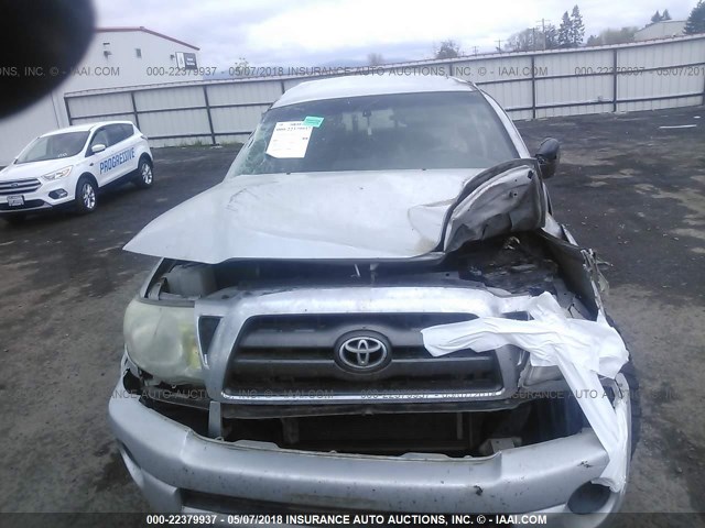 5TEUX42N09Z598701 - 2009 TOYOTA TACOMA ACCESS CAB SILVER photo 6