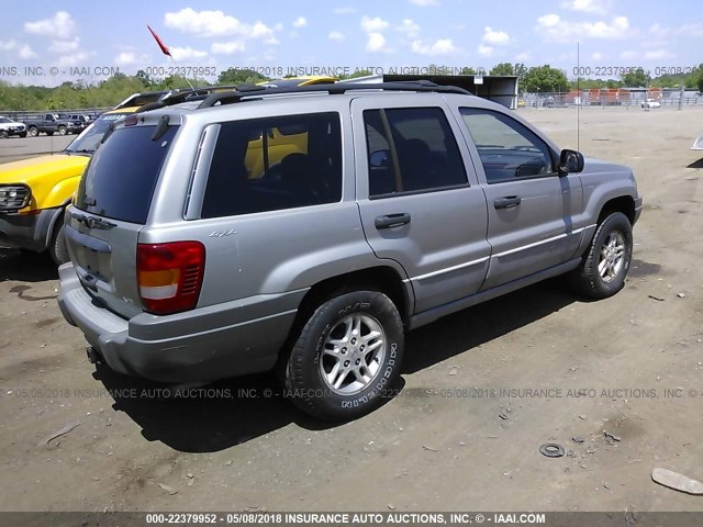 1J4GW48N5YC284363 - 2000 JEEP GRAND CHEROKEE LAREDO GRAY photo 4