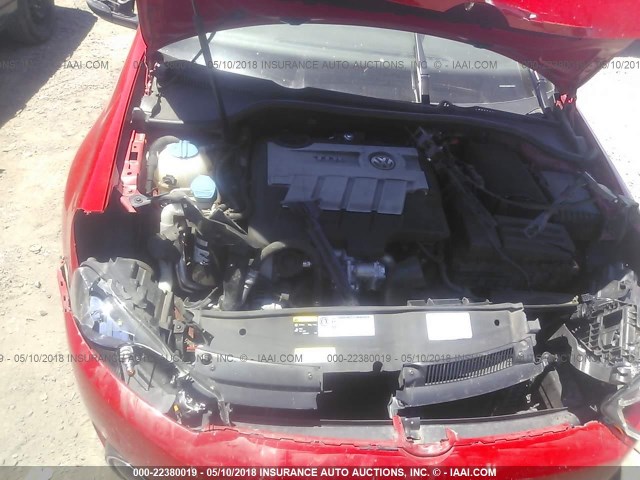 WVWDM7AJ8DW127877 - 2013 VOLKSWAGEN GOLF 红色 照片 10