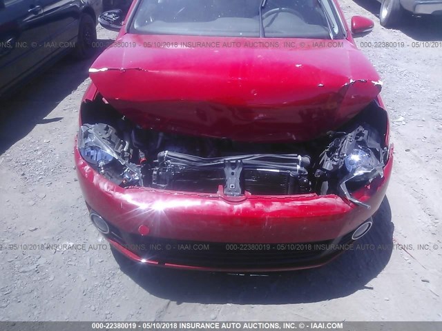 WVWDM7AJ8DW127877 - 2013 VOLKSWAGEN GOLF 红色 照片 6