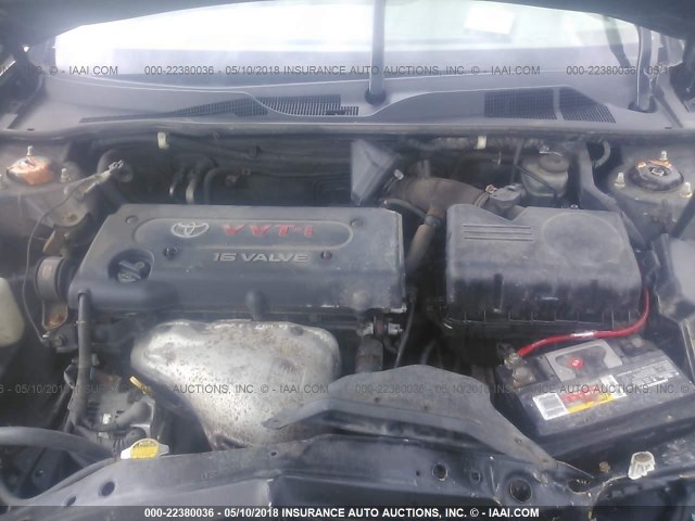 4T1BE32K52U625205 - 2002 TOYOTA CAMRY LE/XLE/SE შავი ფოტო 10