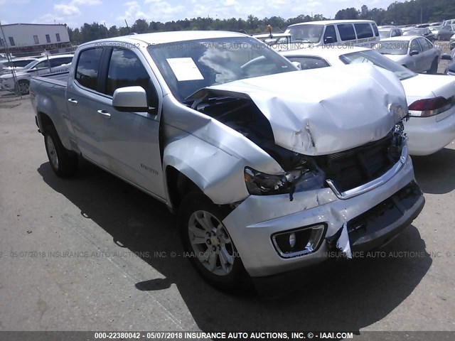 1GCGSCE38G1177929 - 2016 CHEVROLET COLORADO LT SILVER photo 1