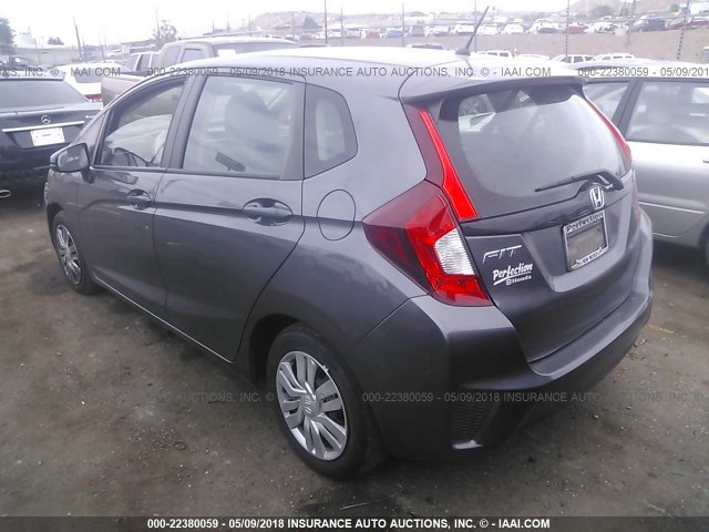 3HGGK5H56FM751987 - 2015 HONDA FIT LX Gris photo 3