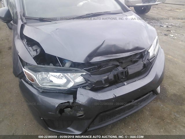 3HGGK5H56FM751987 - 2015 HONDA FIT LX Gris photo 6