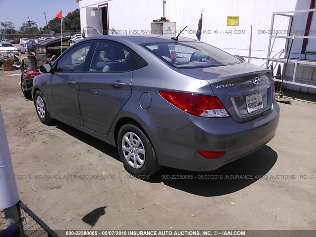 KMHCT4AE3DU550437 - 2013 HYUNDAI ACCENT GLS/GS GRAY photo 3