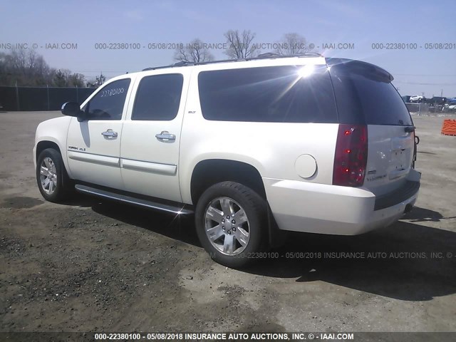 1GKFK16338R238688 - 2008 GMC YUKON XL K1500 WHITE photo 3