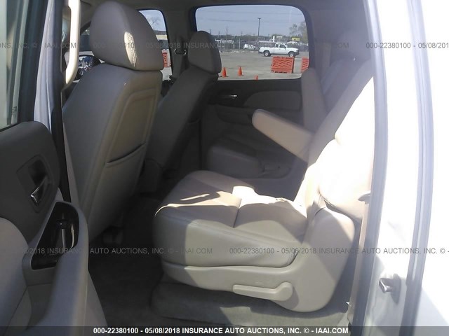 1GKFK16338R238688 - 2008 GMC YUKON XL K1500 WHITE photo 8