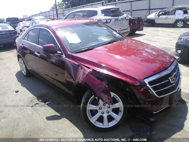 1G6AA5RX4F0120555 - 2015 CADILLAC ATS RED photo 1