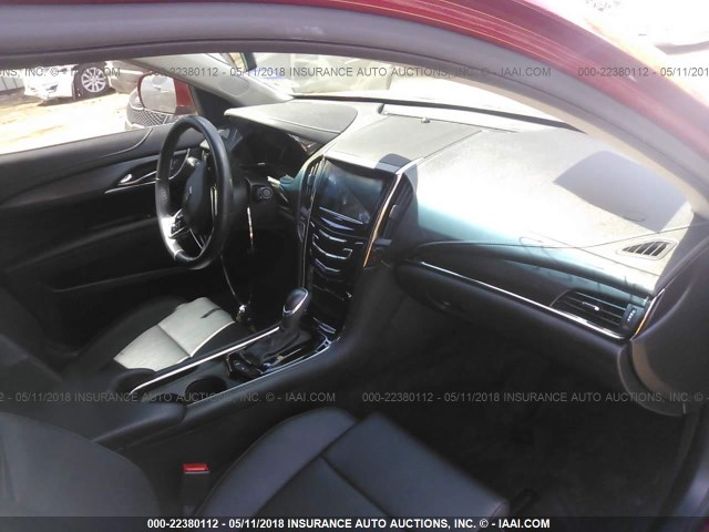 1G6AA5RX4F0120555 - 2015 CADILLAC ATS RED photo 5