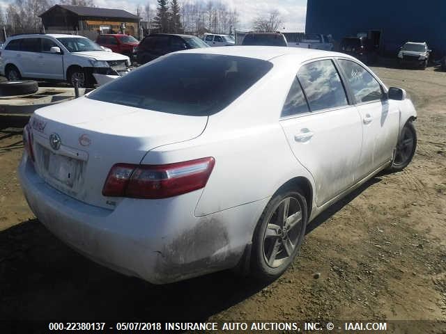 4T1BE46K37U588873 - 2007 TOYOTA CAMRY NEW GENERATION CE/LE/XLE/SE WHITE photo 4