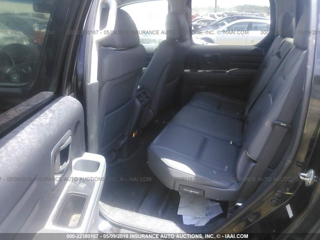 2HJYK16577H514631 - 2007 HONDA RIDGELINE RTL BLACK photo 8