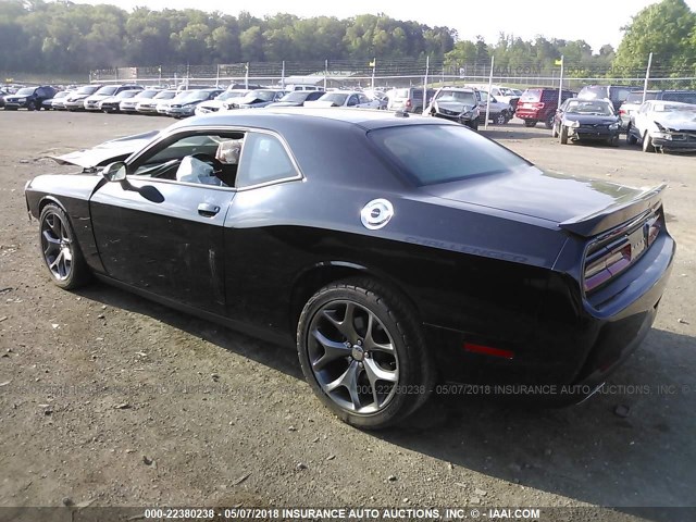 2C3CDZAG5FH715415 - 2015 DODGE CHALLENGER SXT BLACK photo 3