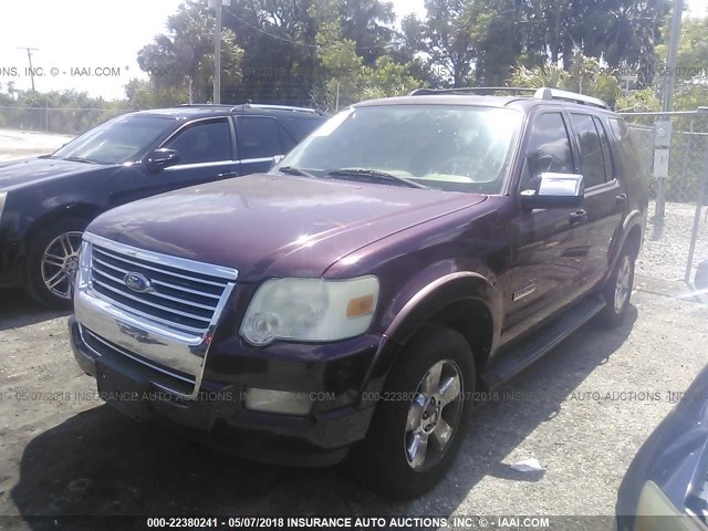 1FMEU65896UA17887 - 2006 FORD EXPLORER LIMITED MAROON photo 2