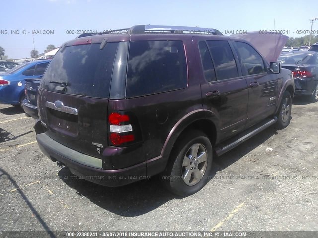 1FMEU65896UA17887 - 2006 FORD EXPLORER LIMITED 栗色 照片 4