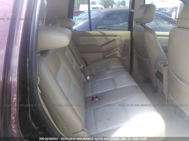 1FMEU65896UA17887 - 2006 FORD EXPLORER LIMITED 栗色 照片 8