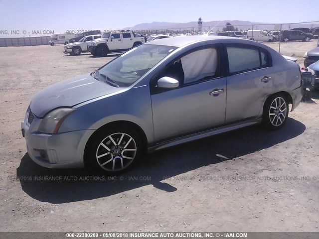 3N1BB61E37L683523 - 2007 NISSAN SENTRA SE-R GRAY photo 2