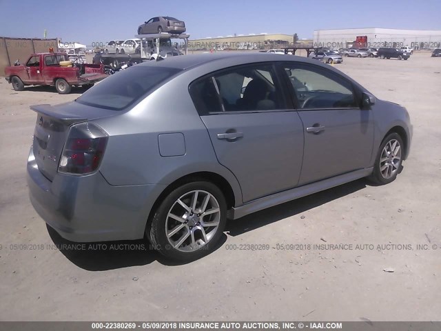 3N1BB61E37L683523 - 2007 NISSAN SENTRA SE-R GRAY photo 4