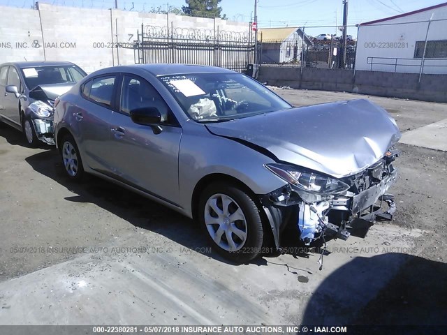 JM1BM1T76F1226056 - 2015 MAZDA 3 SV GRAY photo 1