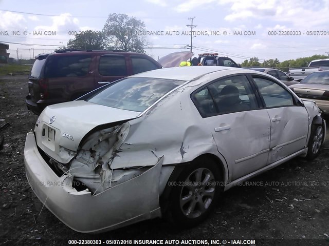 1N4BA41E47C846170 - 2007 NISSAN MAXIMA SE/SL WHITE photo 4