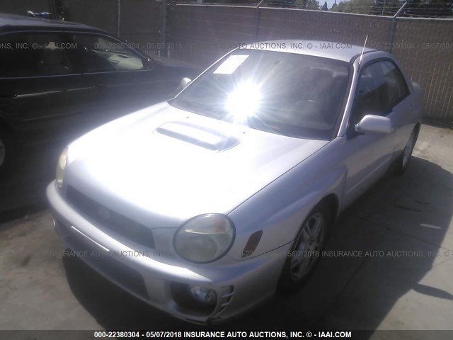 JF1GD29652G525819 - 2002 SUBARU IMPREZA WRX SILVER photo 2