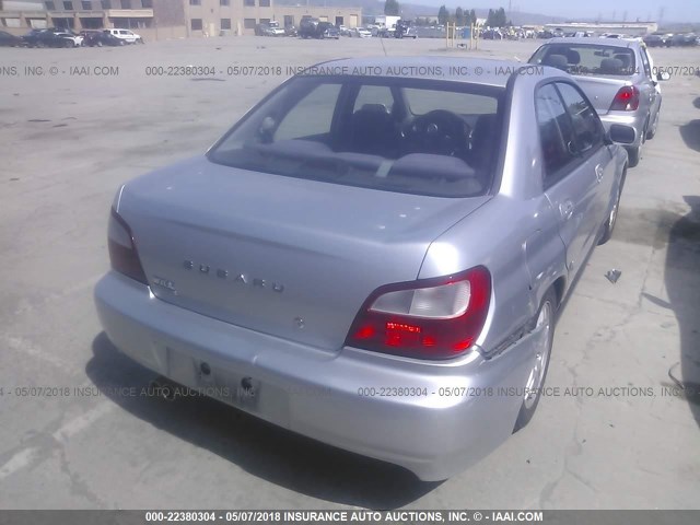 JF1GD29652G525819 - 2002 SUBARU IMPREZA WRX SILVER photo 4