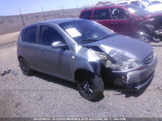 KL1TD66628B145760 - 2008 CHEVROLET AVEO LS GRAY photo 1