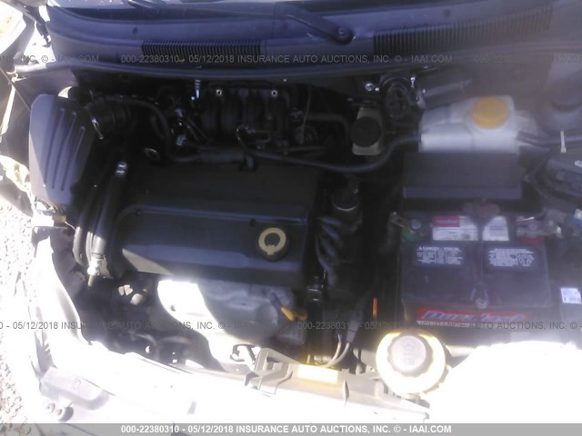 KL1TD66628B145760 - 2008 CHEVROLET AVEO LS GRAY photo 10