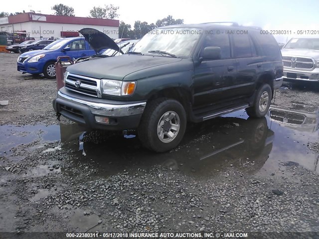 JT3GN86R3X0110155 - 1999 TOYOTA 4RUNNER SR5 GREEN photo 2